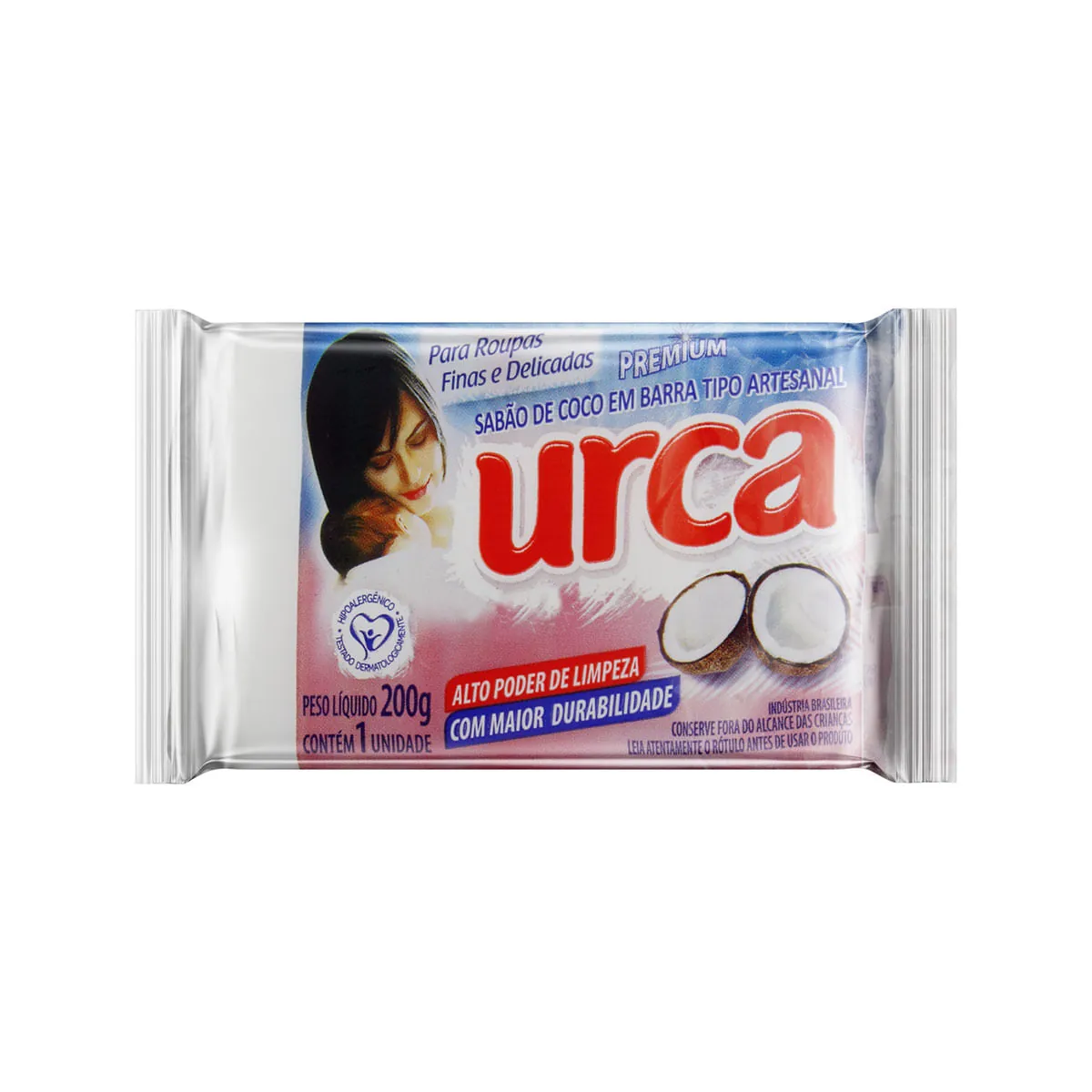 Sabão Barra Artesanal Coco Urca Premium Flow Pack 200g