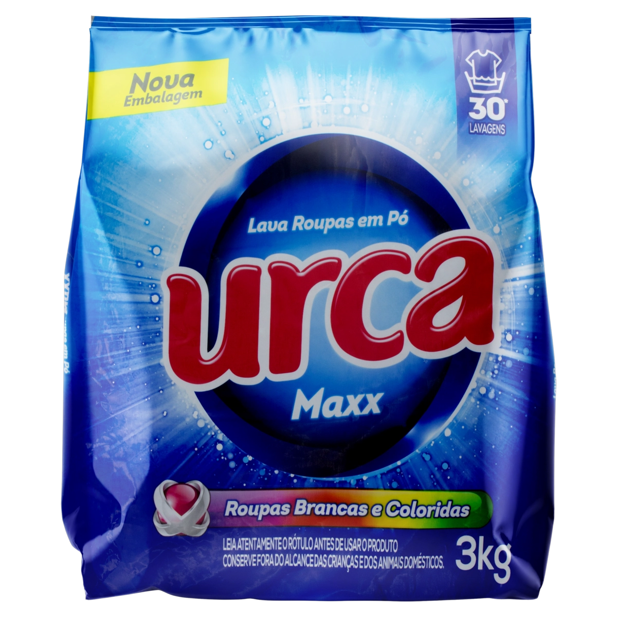 Lava-Roupas em Pó Urca Maxx Pacote 3kg