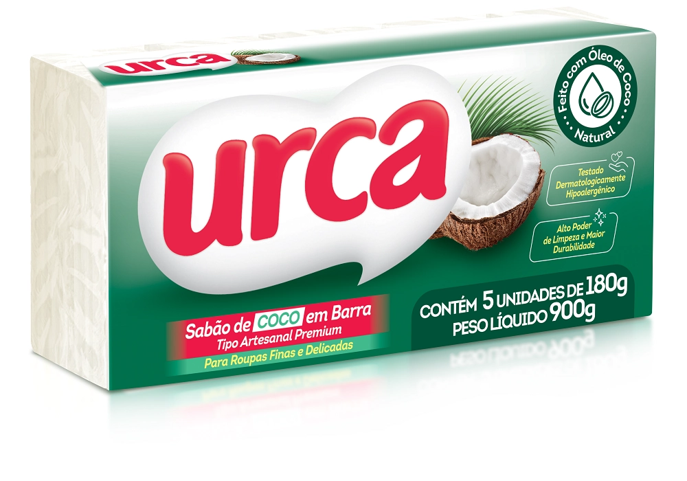 Sabao Em Pedra Coco Urca 180g C/5