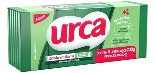 Sabao Pedra Urca 5x200g Limao