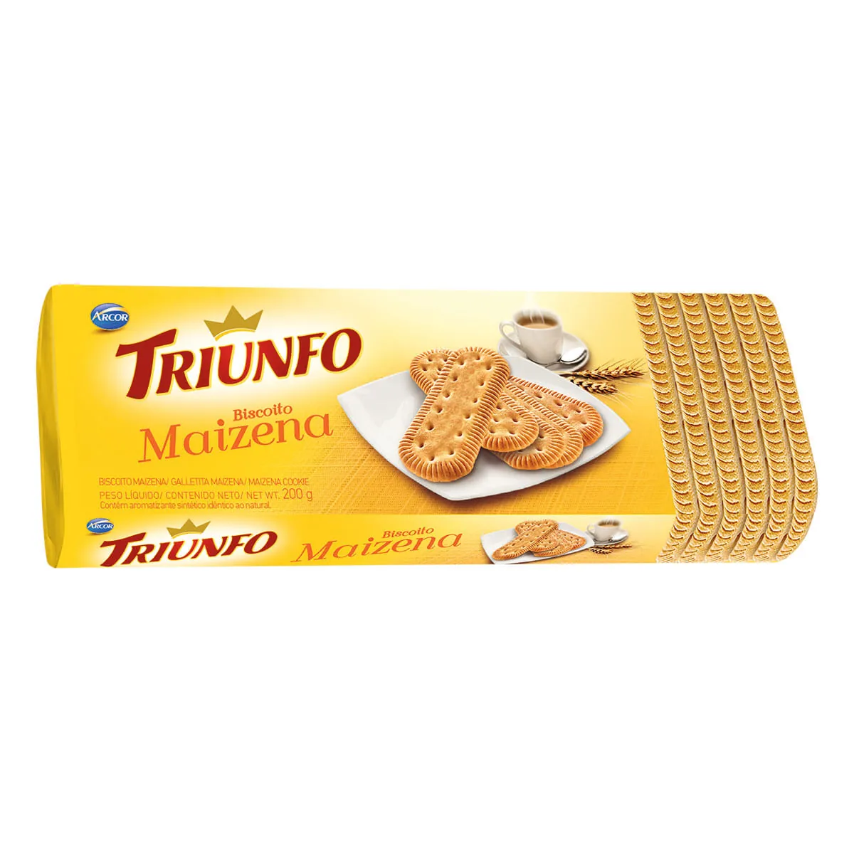 Biscoito Maisena Arcor Triunfo Pacote 200g