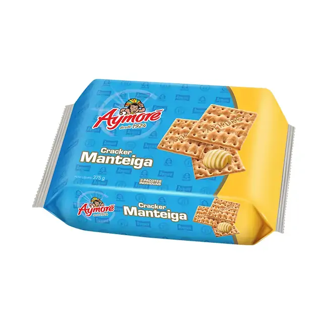 Biscoito Salgado Cracker Manteiga Aymoré Pacote 345g