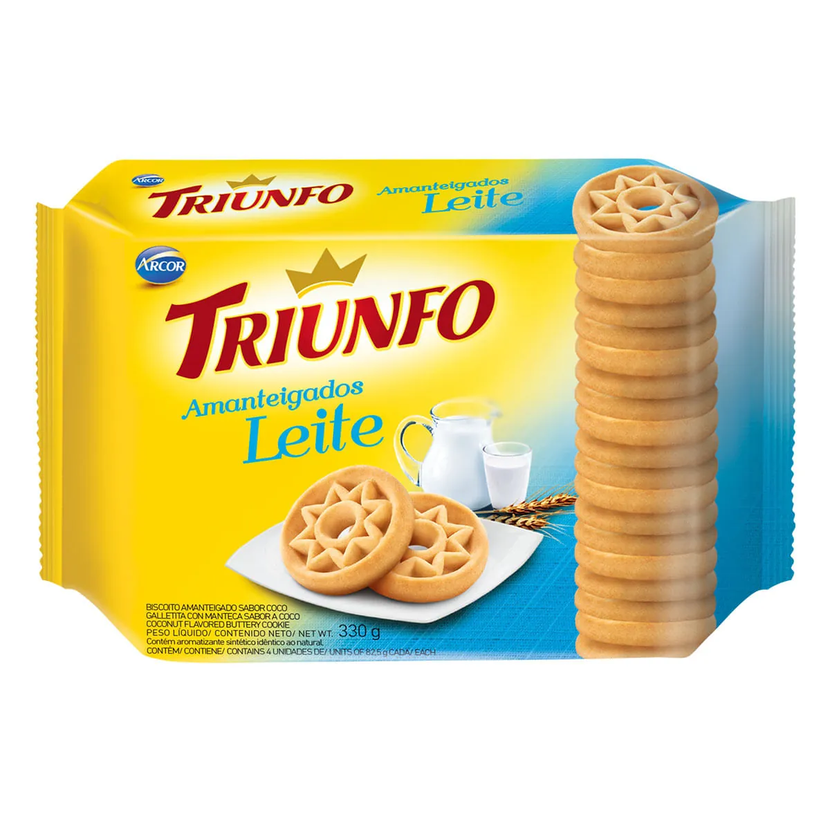 Biscoito Amanteigado de Leite Triunfo 330g