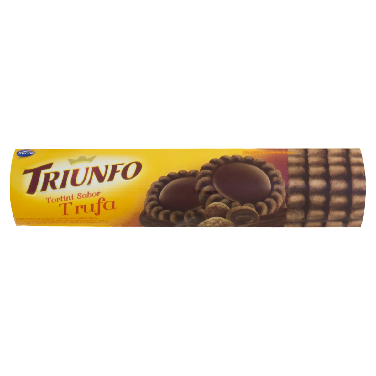 Biscoito Tortini Recheio Trufa Triunfo Pacote 140g