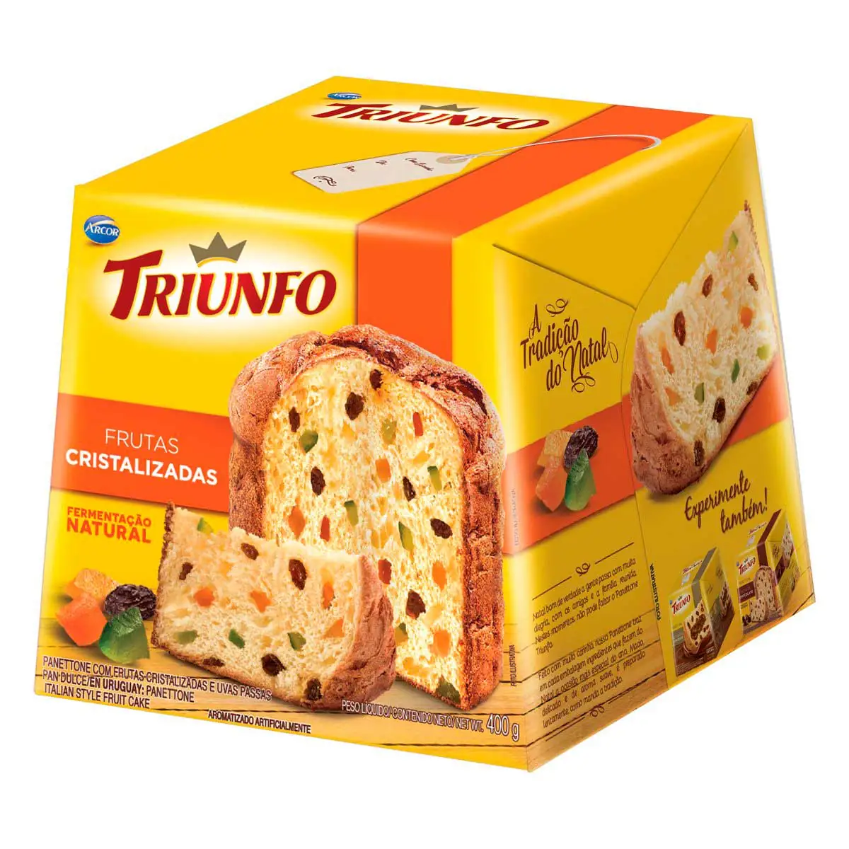 Panettone com Frutas TRIUNFO Caixa 400g