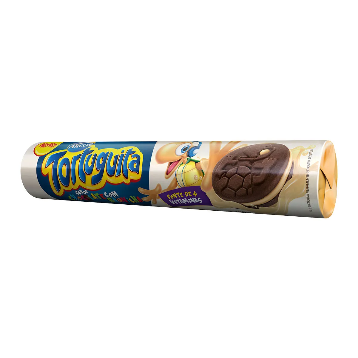 Biscoito Recheado de Chocolate com Baunilha Tortuguita 130g