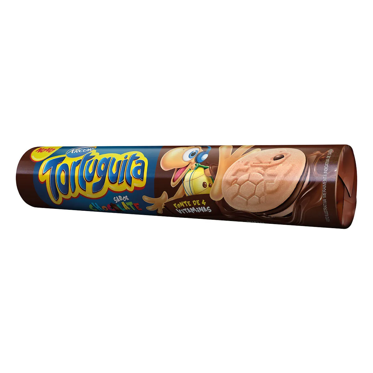 Biscoito Recheado de Chocolate Tortuguita 130g