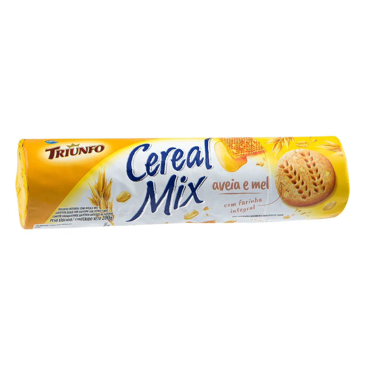 Biscoito Integral de Aveia e Mel Triunfo Cereal Mix 200g