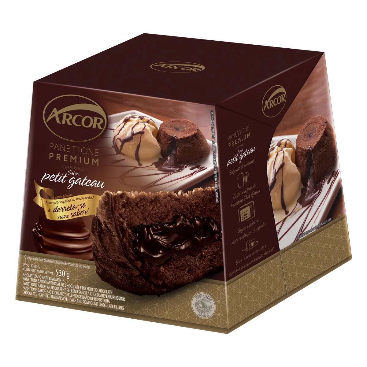 Panettone Sabor Petit Gateau ARCOR Caixa 530g