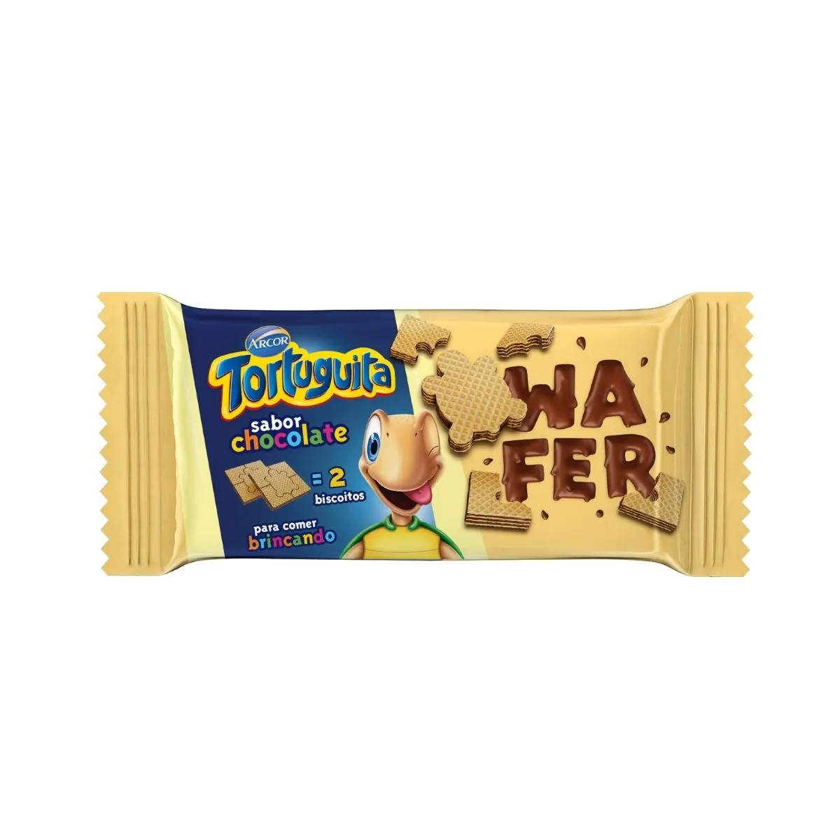 Biscoito Wafer Tortuguita Chocolate 85 g