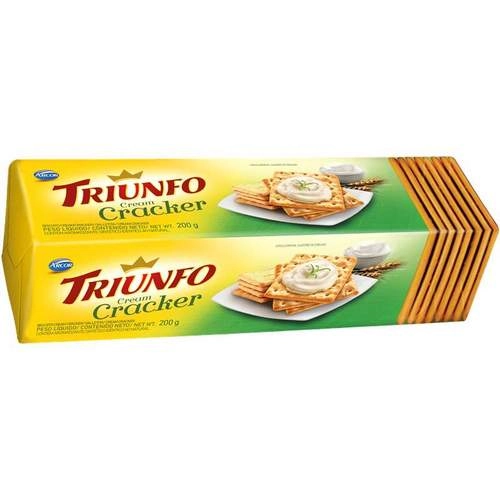 Biscoito Cream Cracker Triunfo Pacote 164g