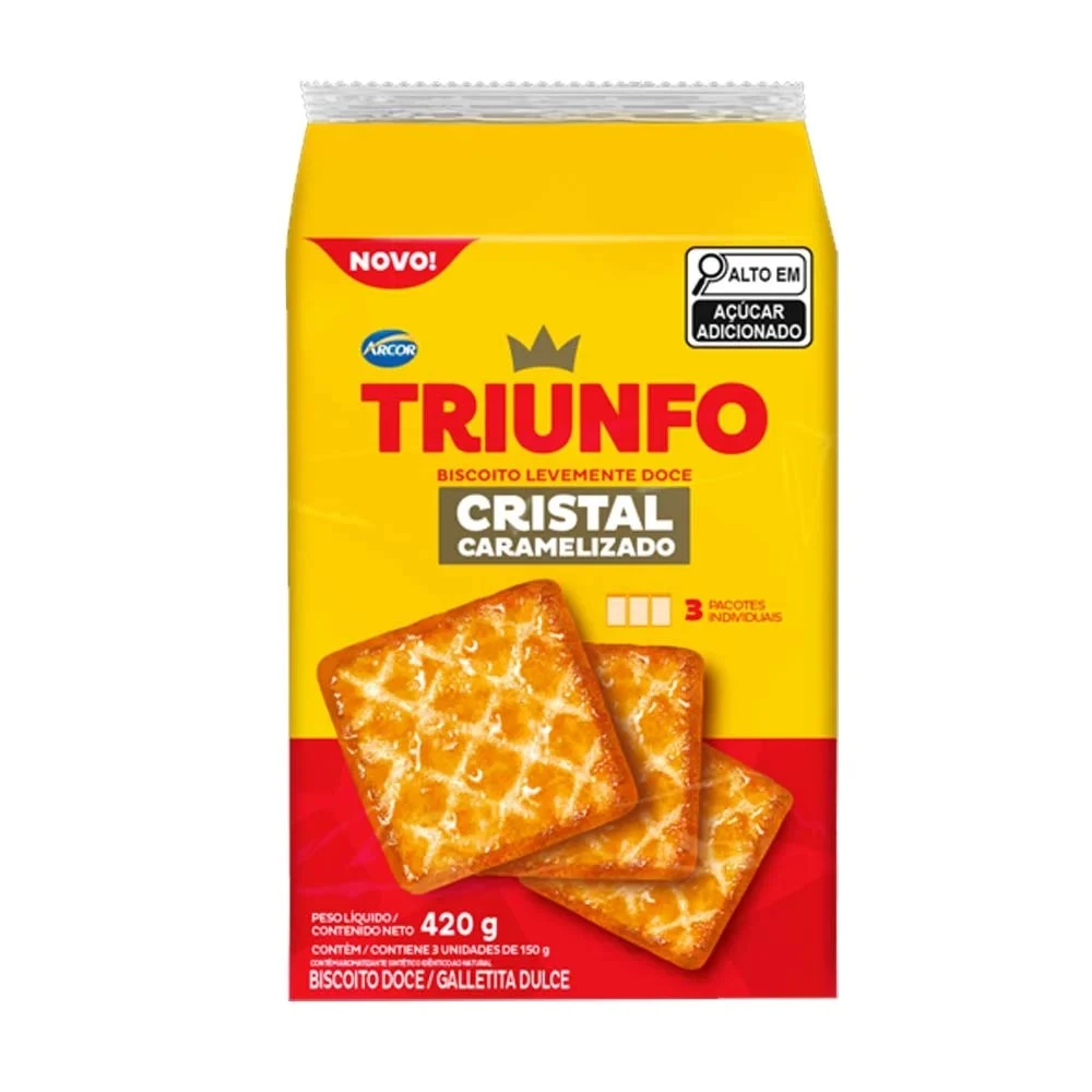Bisc Triunfo Cristal 420g Caramelizado