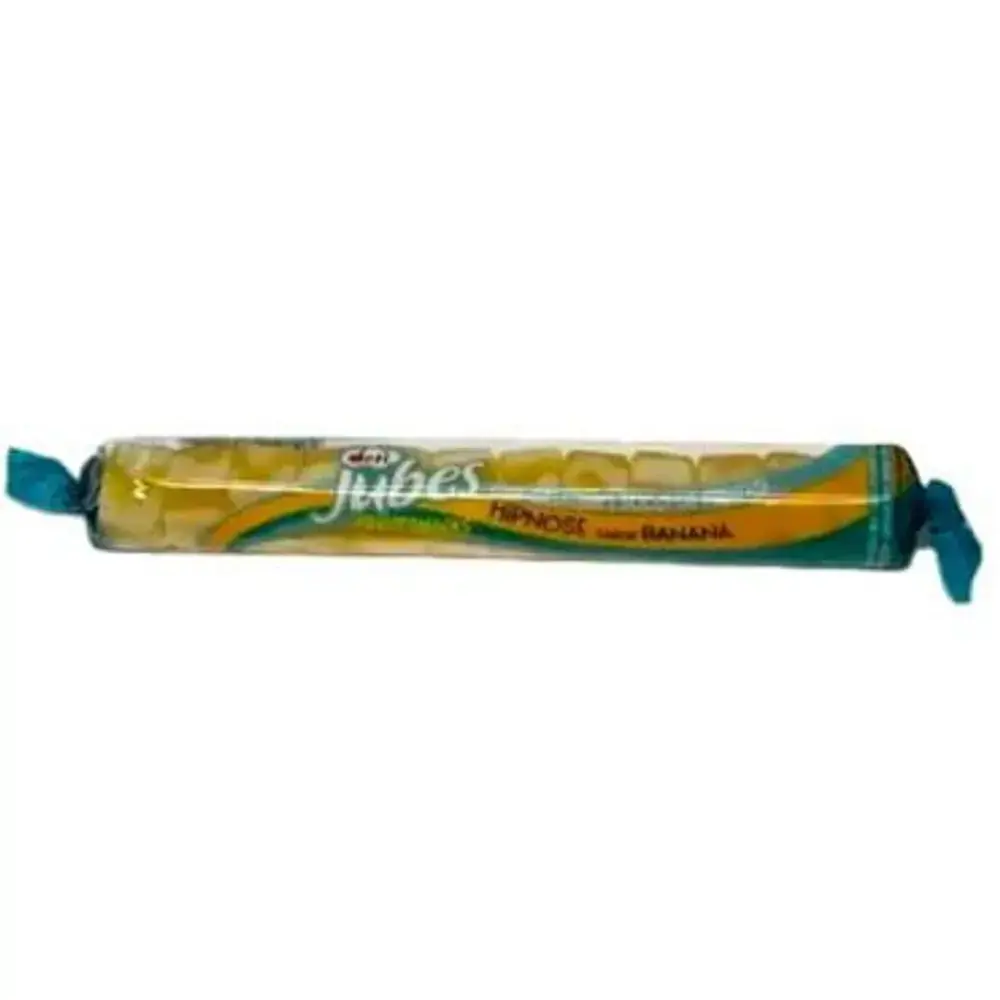 Bala De Goma Banana Hipnose Dori Jubes Fruit Snacks Caixa 960g 20 Unidades