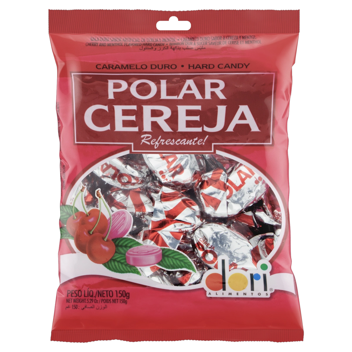 Bala Dori Polar Cereja Pacote 150g