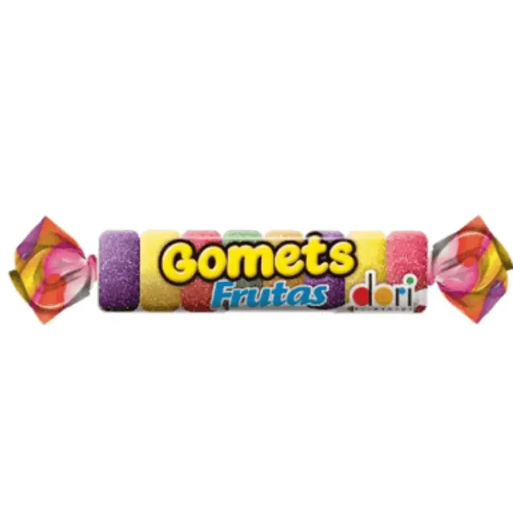Pack Bala De Goma Americana Frutas Sortidas Dori Gomets Caixa 960g 30 Unidades