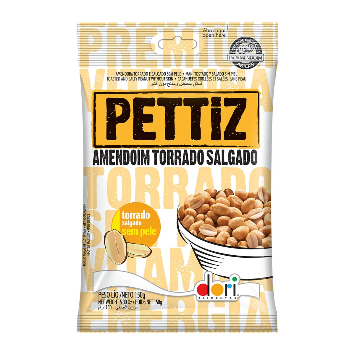 Amendoim PETTIZ Torrado sem Pele 150g