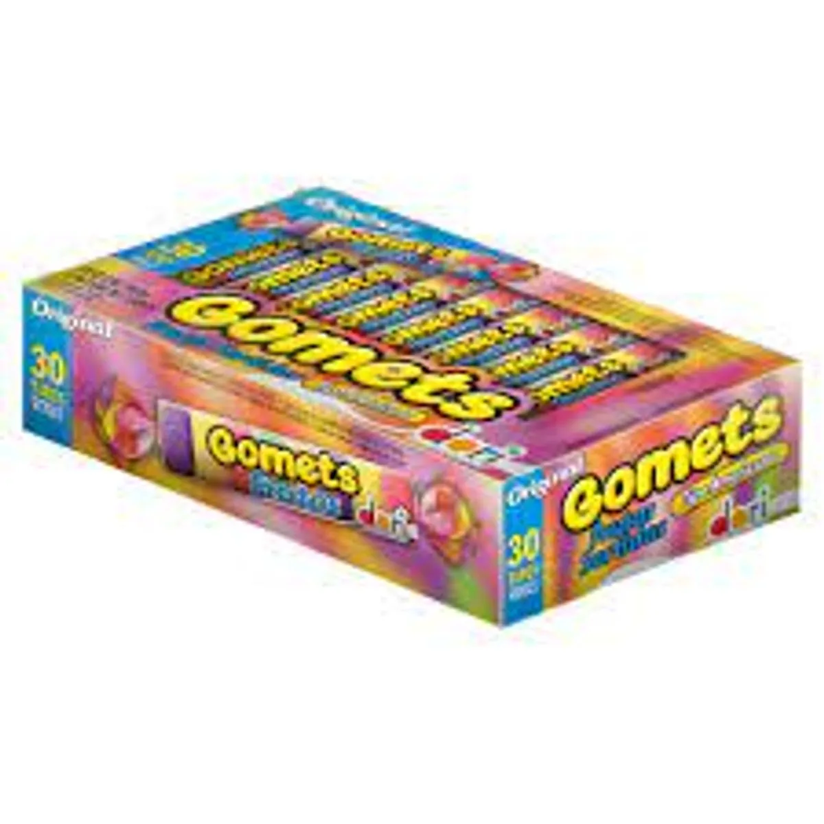Pack Bala De Goma Americana Frutas Sortidas Dori Gomets Caixa 960g 30 Unidades