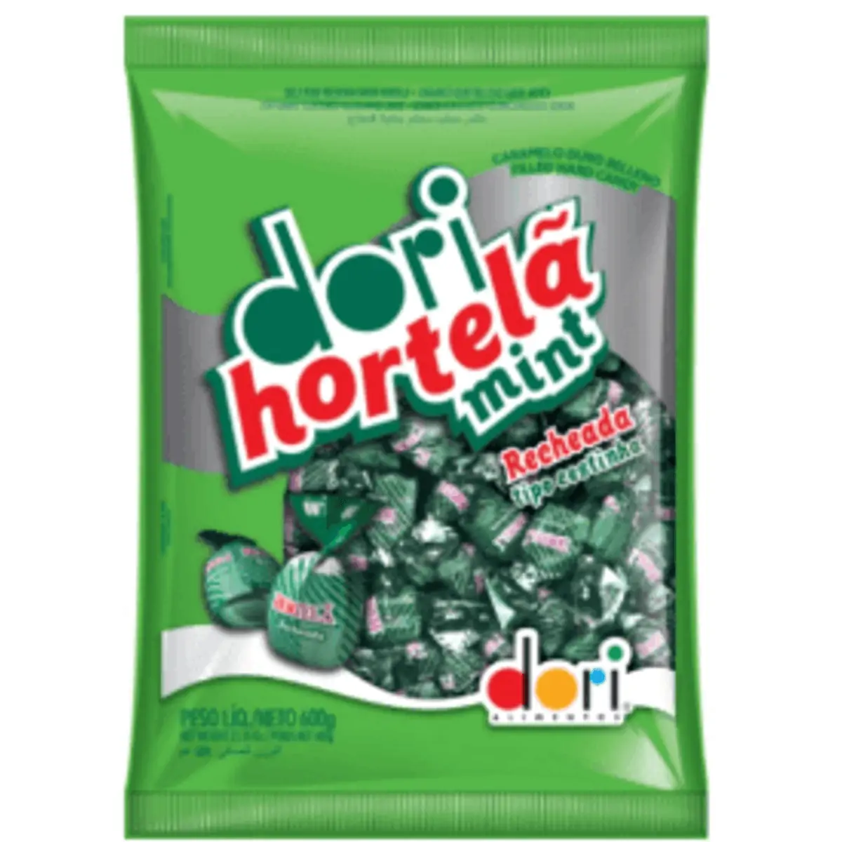 Bala Hortela Recheado 700g Dori