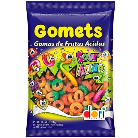 Bala Anel Gomas Frutas Acidas 600g