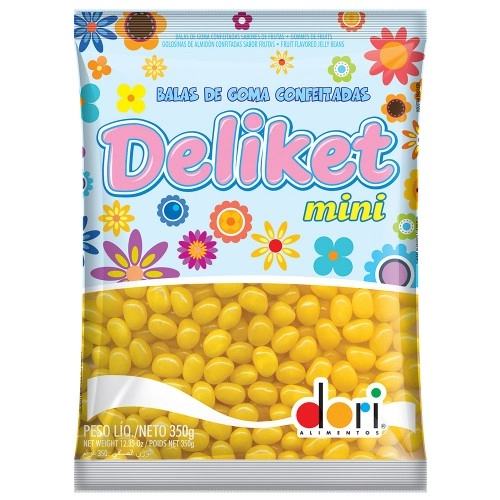 Goma Dori Mini Deliket Amarelo 350g