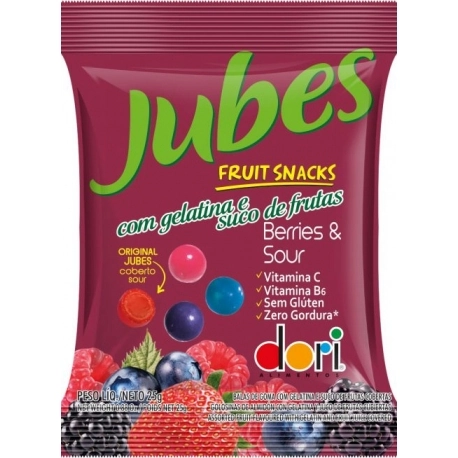 Bala Jubes Fr Snacks Berries E Sour 25g Dori