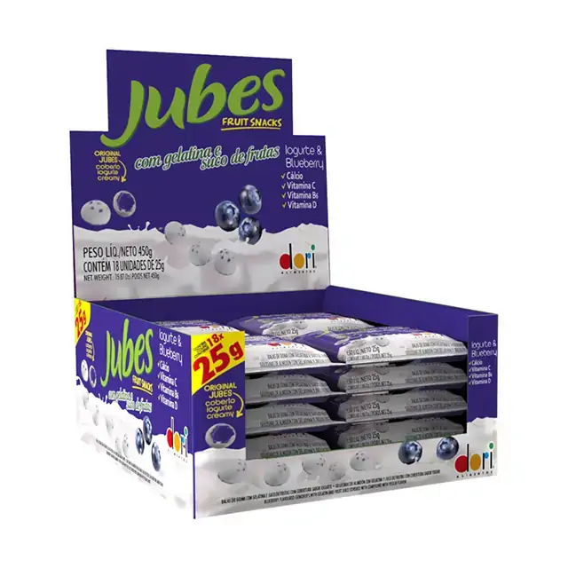 Balas Dori Jubes Fruit Iog 25g Blueberry