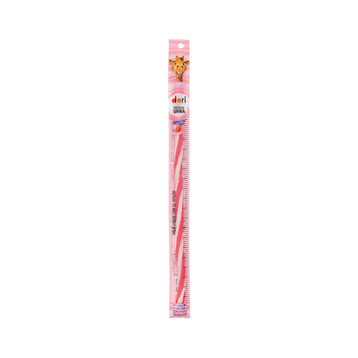 Bala de Gelatina Sabor Yogurte 100 Dori Pescoço de Girafa 30g