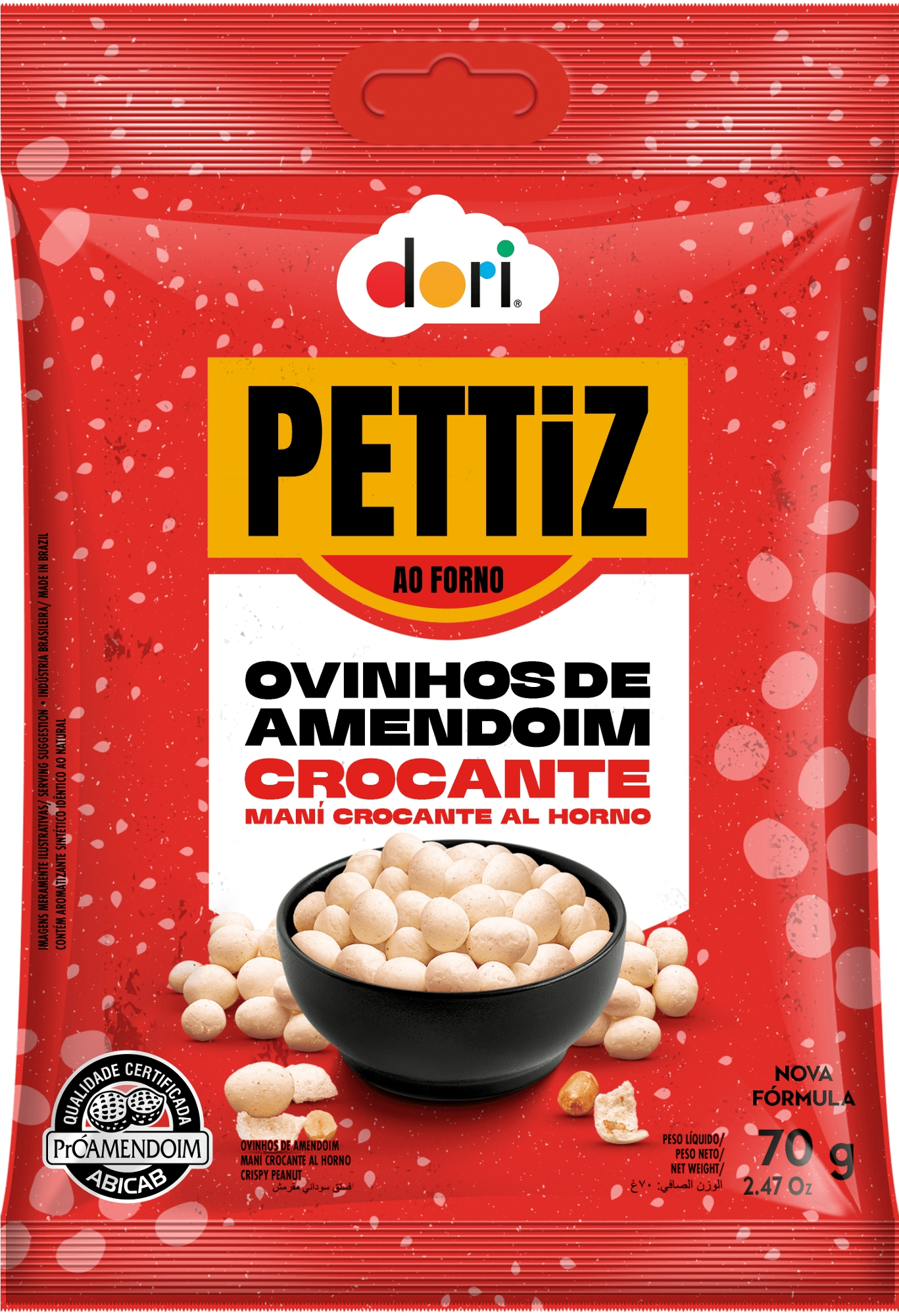 Ovinhos De Amendoim 70g Dori
