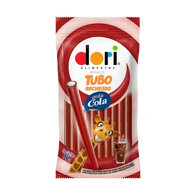 Bala Gelatina Dori Canudinho Gota Cola Acida 17g