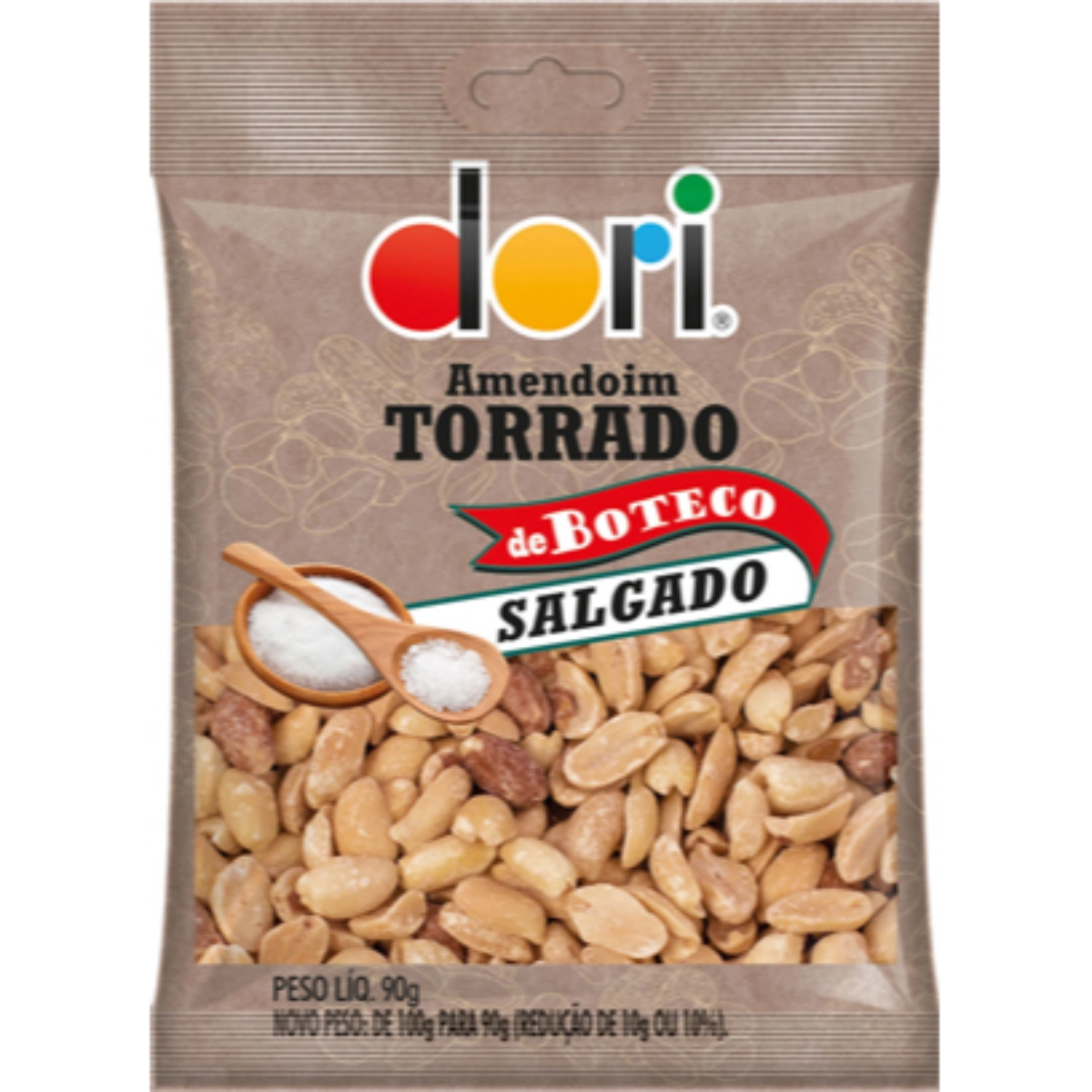 Amendoim Boteco Torrado Salgado Dori 90g