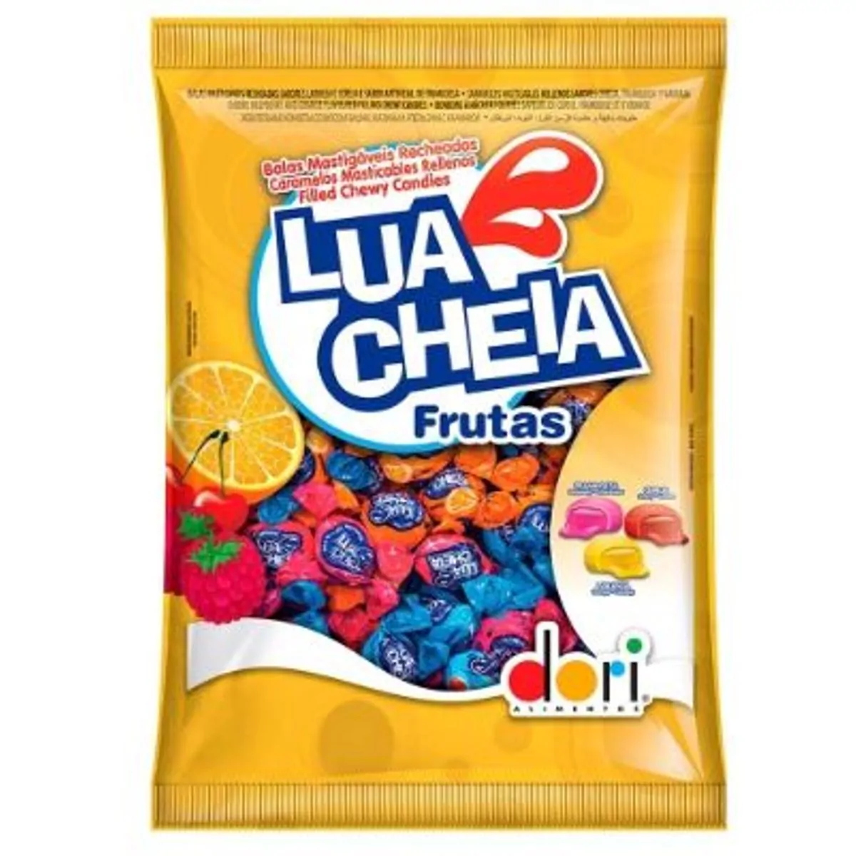 Bala Lua Cheia Dori 400g Frutas