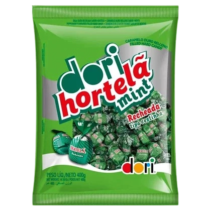 Bala Recheio Hortelã Dori Pacote 400g