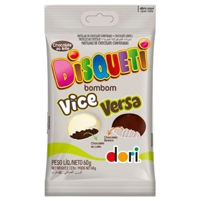 Pastilhas Dori Disqueti 60g Chocolate