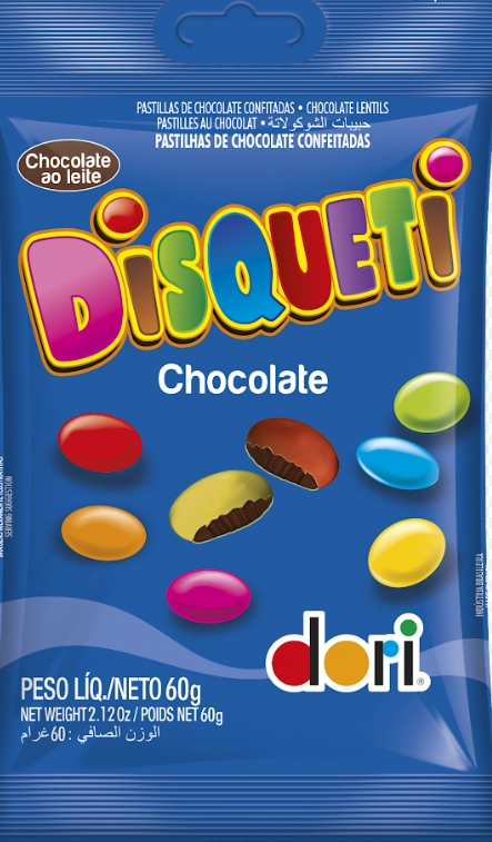 Confeito Disqueti Chocolate 60g