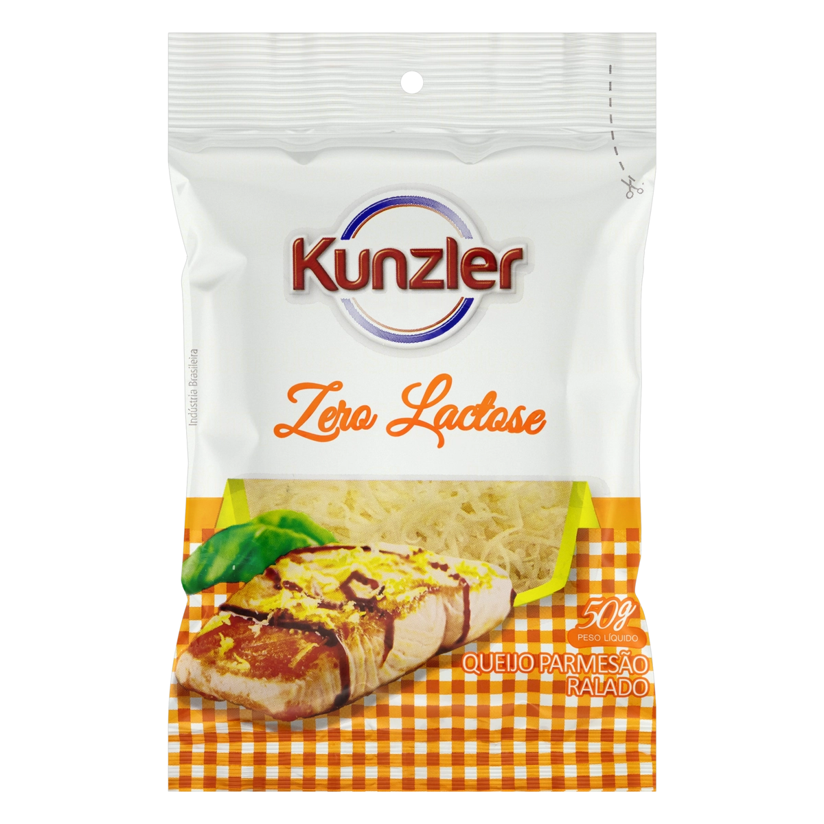 Queijo Parmesão Ralado Zero Lactose Kunzler Pacote 50g