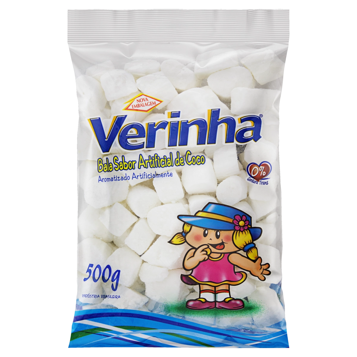 Bala Coco Verinha Pacote 500g
