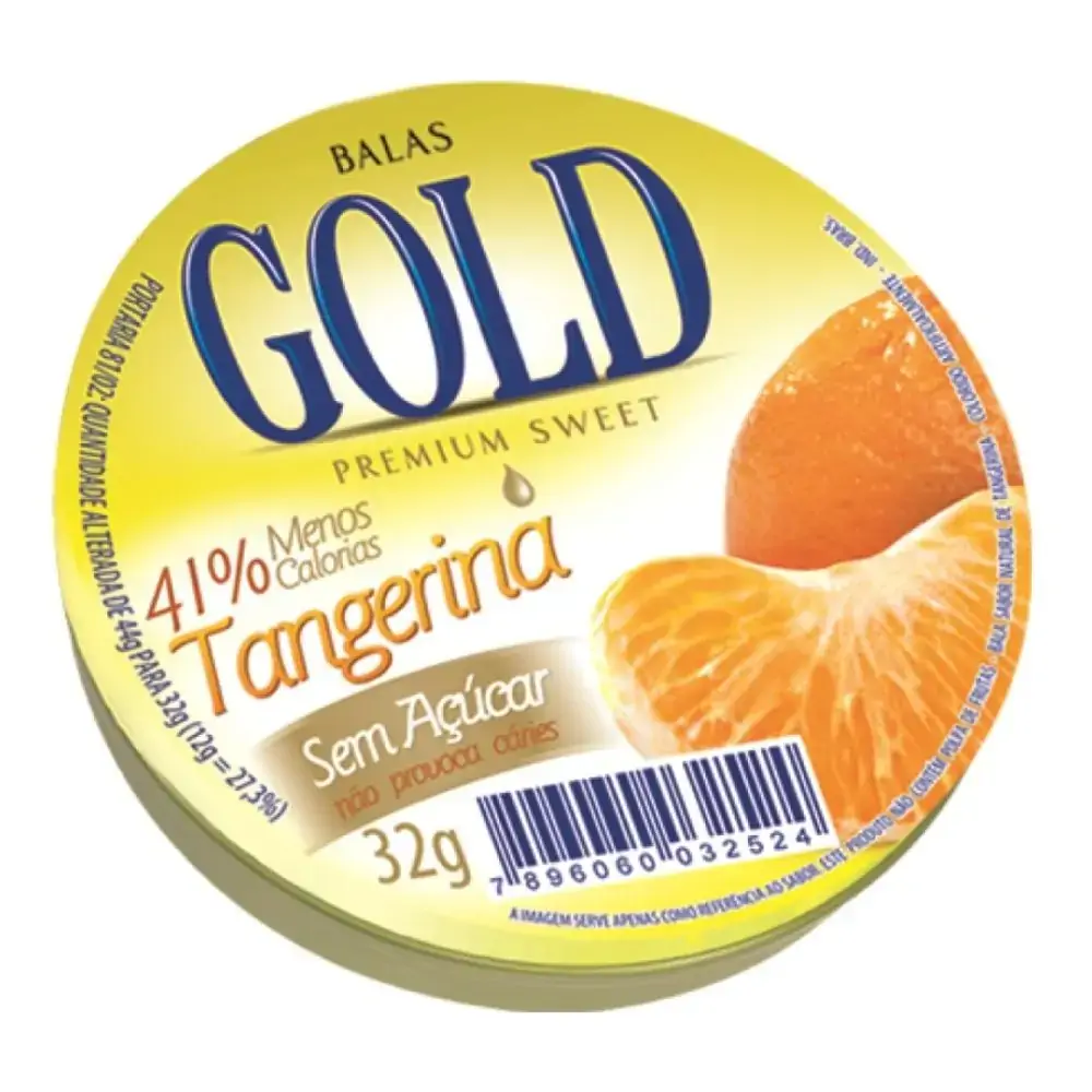 Bala Gold Diet Tangerina 32g