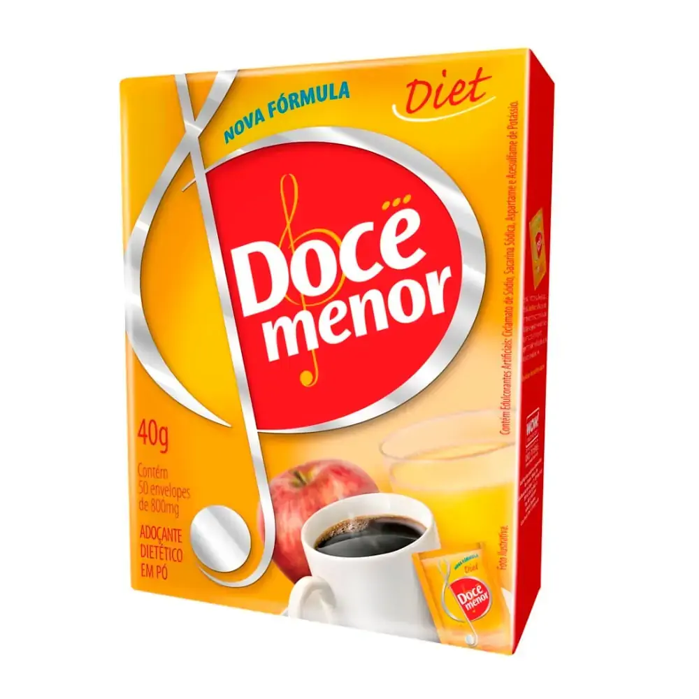 Adoçante Em Pó Doce Menor Caixa 40g 50 Unidades