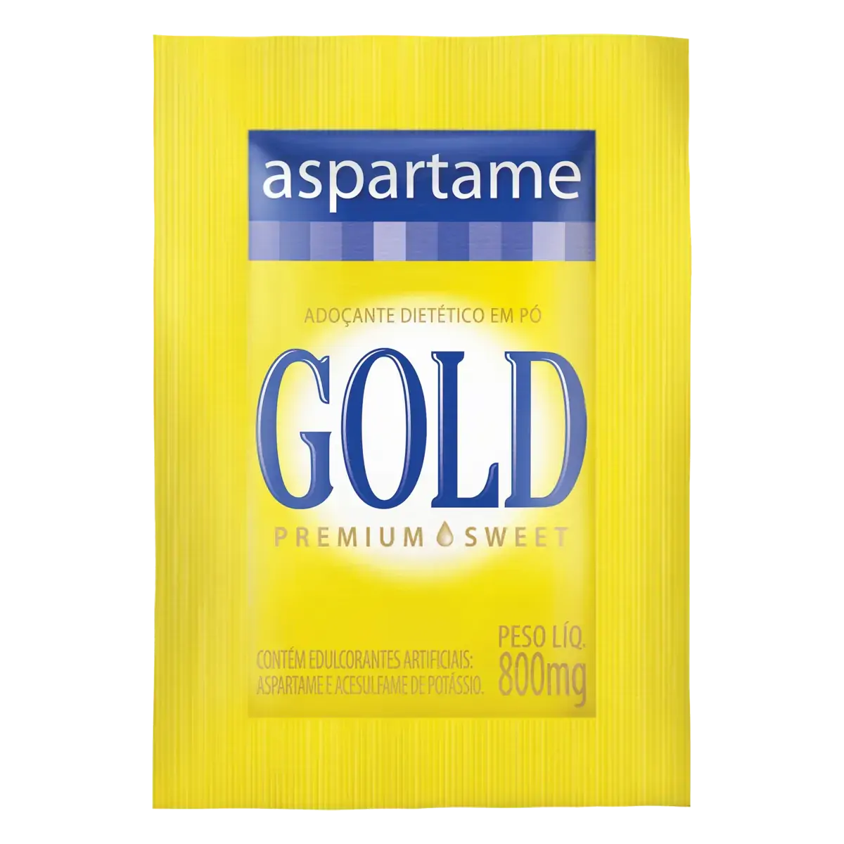 Adoçante Em Pó Aspartame Gold Caixa 1000 Unidades