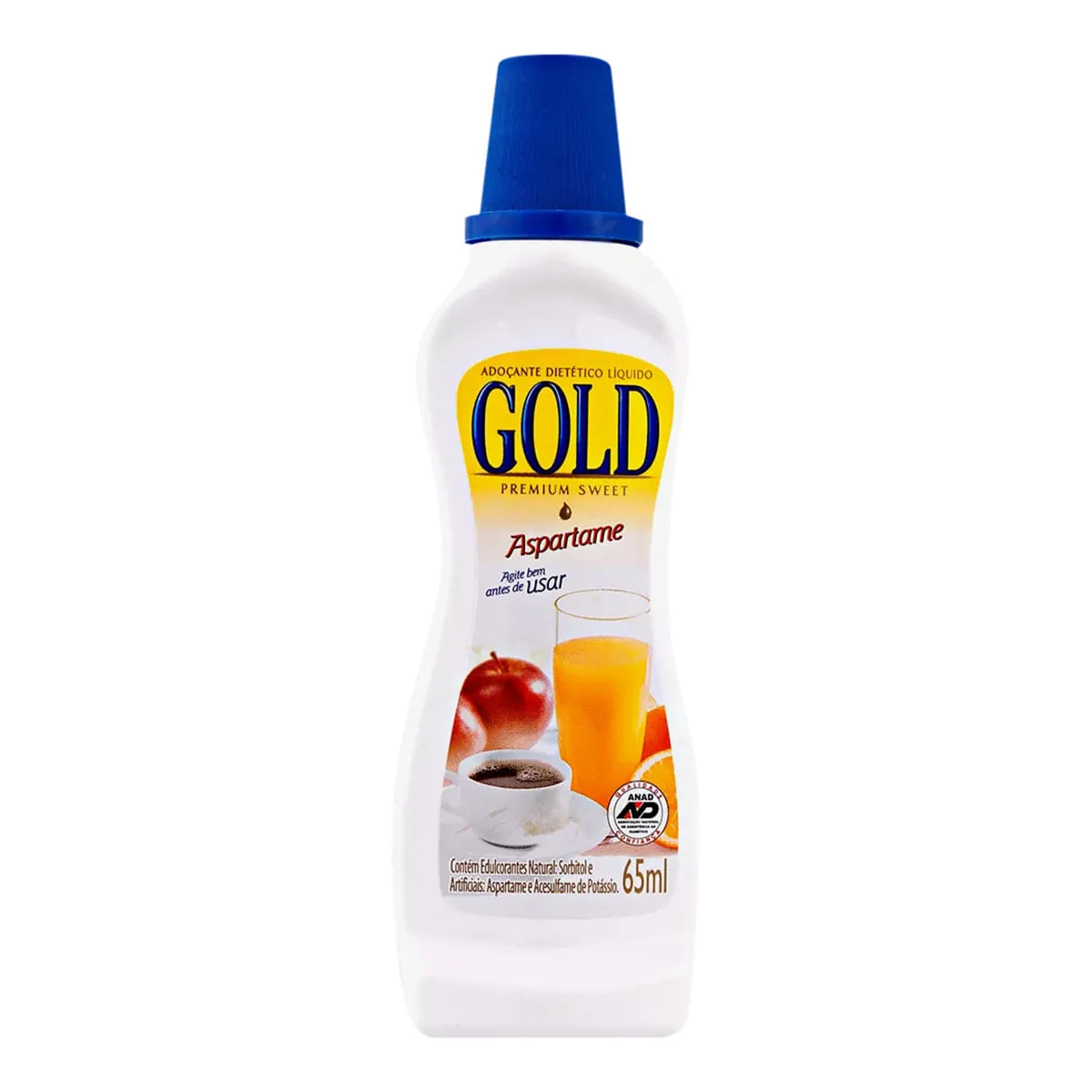 Adoçante Líquido Aspartame Gold Premium Sweet Frasco 65ml