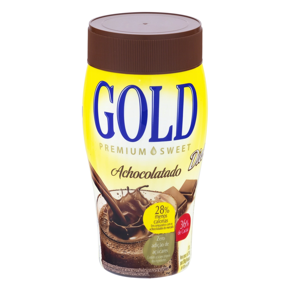 Achocolatado Pó Diet Gold Premium Sweet Pacote 180g