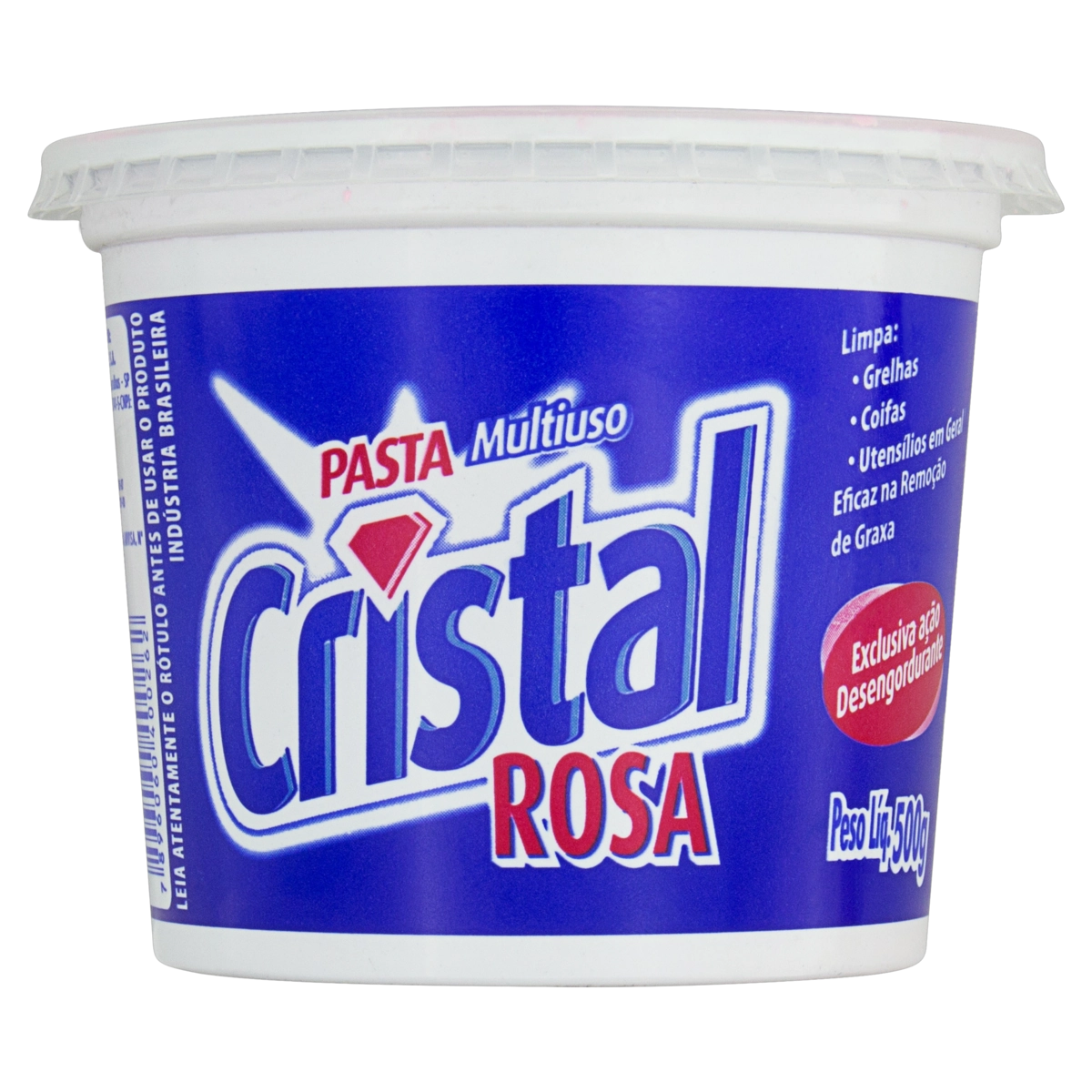 Pasta Multiuso Rosa Cristal Pote 500g