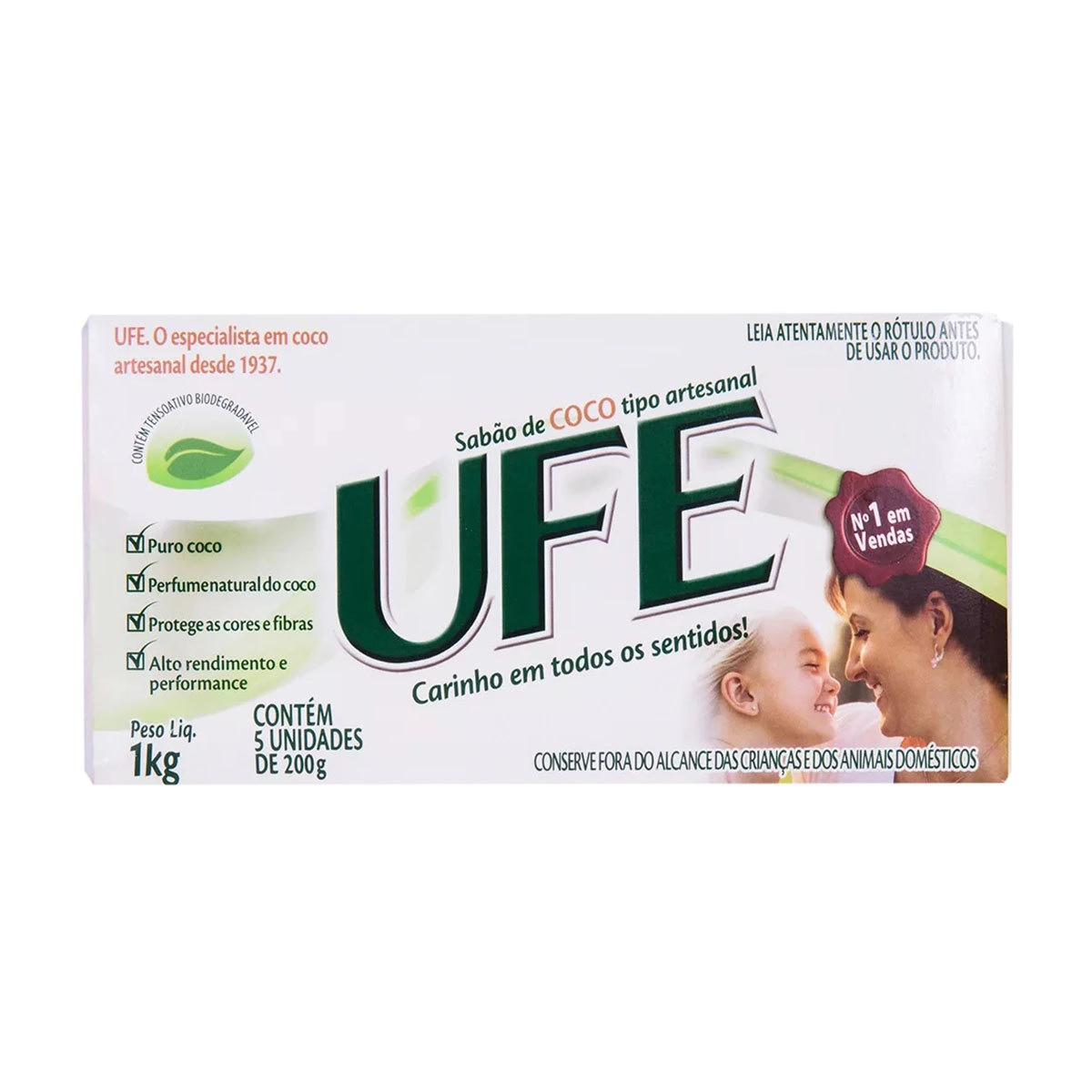 Sabao Coco Ufe Emb 10x5x | Sabao De Coco Ufe 5unidade.