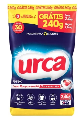 Lava Roupas Po Urca 2,4kg Maxx Trad