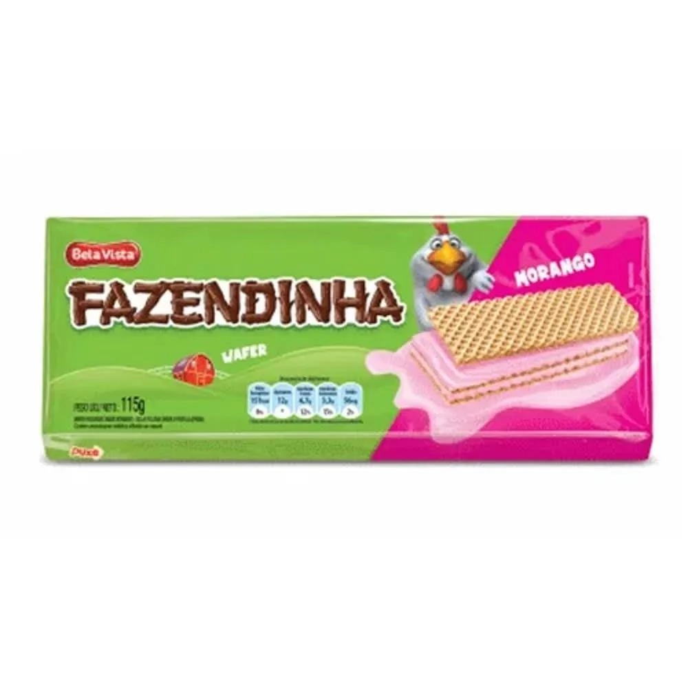 Wafer Fazendinha Morango