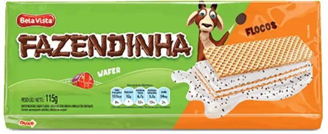 Wafer Fazendinha 115gr Chocolate