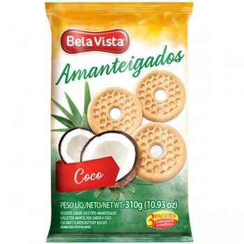 Biscoito.bela Vista Amanteigado Coco