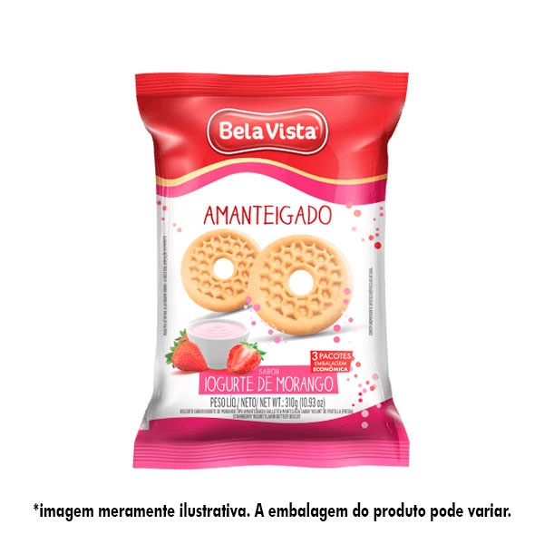 Biscoito.bela Vista Amanteigado Yogurte C/mor.