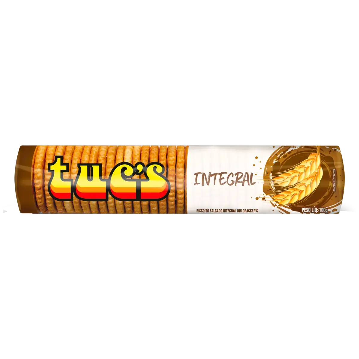 Biscoito Din Crackers Integral Tucs Pacote 100g