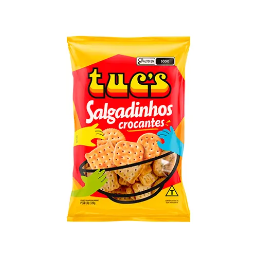 Tucs Biscoito Salgado Crocante Din Crackers 320g